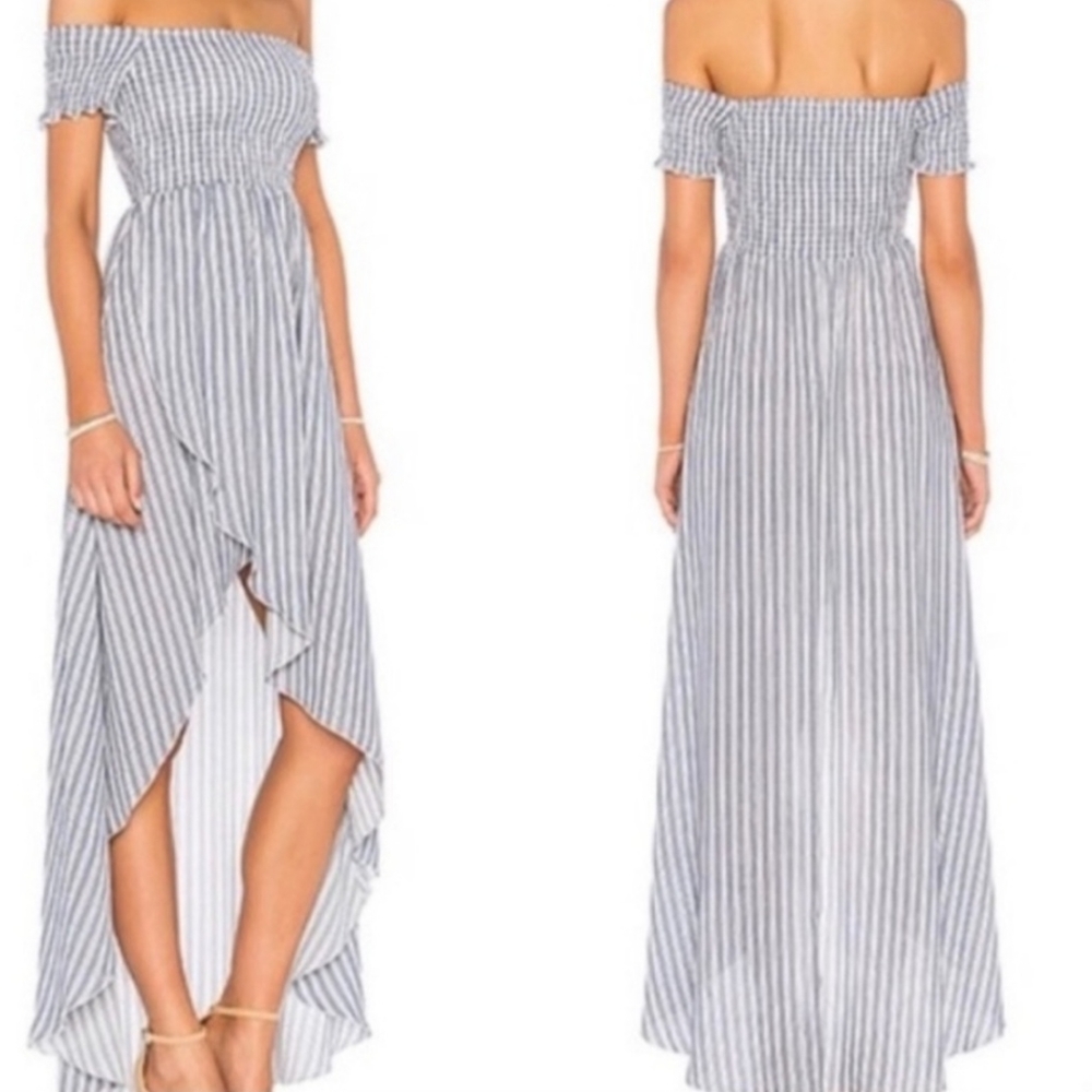 Show Me Your Mumu Medium Willa Maxi Dress in She Sails Stripes Flux